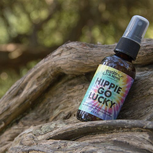 Hippie Go Lucky - Patchouli & Grapefruit Oil Perfume/Cologne | Earthy, Musky Freshwater Aromatherapy Spray for Relaxing Stimulation and Energy | Room, Linen and Body Mist