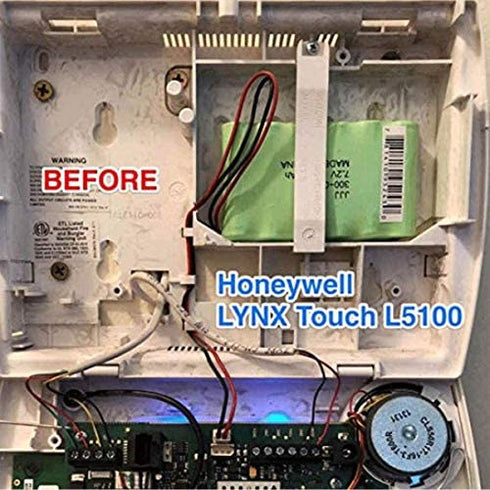 GLESOURCE(1PACK) 300-03864-1 Battery 7.2V for Honeywell Alarm Lynx WALYNX-RCHB-SC Honeywell Lynx Touch K5109, L3000, L5000, L5100 ADEMCO 300-06868 1100mAh
