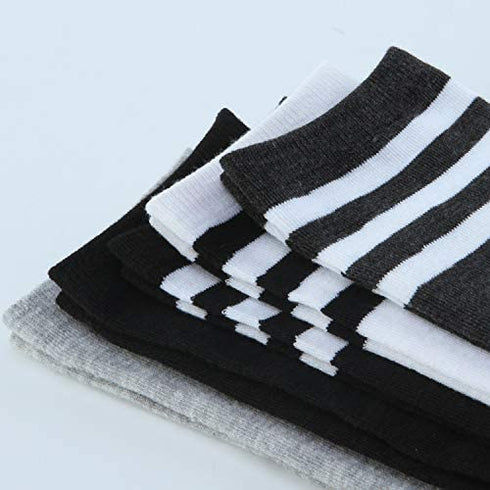 Aneco 6 Pairs Over Knee Thigh Socks Knee-High Warm Stocking Women Boot Sock Leg Warmer High Socks for Daily Wear, Cosplay
