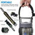 Big Motivational Half Gallon Water Bottle with Straw, BPA Free Resuable 64 OZ Water Bottle with Straw & Time Marker, 1/2 Gallon Sports Water Jug for Camping Hiking Fitness