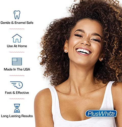 Plus White Premier Whitening System - 5 Minute Speed Whitening Gel, Comfort Fit Mouth Tray & StainGuard Post Rinse - Effective At-Home Teeth Whitening - Professional Teeth Whitening w/ Dentist Approved Ingredient (2 oz Tube, Mouth Tray and 4 oz Post Rinse