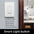 Geeni TAP Smart Light Switch, White, 1 Switch - No Hub Required - Requires Neutral Wire - Smart Light Switch Works with Amazon Alexa and Google Home Requires 2.4 GHz Wi-Fi