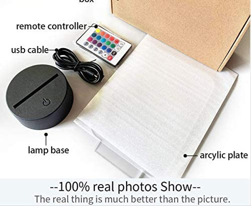 3D Anime Lamp,kimetsu No Yaiba Nezuko Kamado Figure Led Night Light for Bedroom Decor Nightlight Kids Child Table 3D Lamp Demon Slayer Gift?You Need to Remove The Double-Sided Protective Film?
