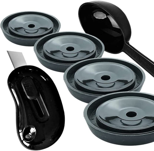 4 REUSABLE COFFEE CAPSULE DISCS: refillable for VERTUOLINE & VERTUO capsules pods, compatible with NESPRESSO VERTUOLINE & VERTUO pods, 4 DISC SET for capsule SIZE 1.35/2.70/5.07/7.77/14.00 FL OZ