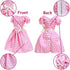 43Pcs Doll Clothes and Accessories Pack Including 10 Mini Dresses 3 Handmade Fashion Clothing Outfits Sets 10 Shoes 20 Cute Doll Accessories for 11.5 inch Girl Doll
