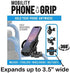 Easy To Use Products Mobility Phone Grip, Cell Phone Holder for Walkers Wheelchairs and Scooters