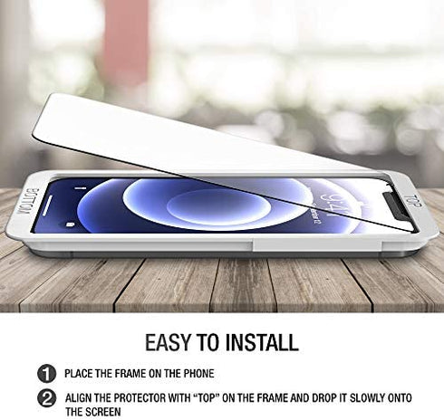 XDesign Compatible with iPhone 12 Screen Protector, iPhone 12 Pro Screen Protector - 3 Pack Tempered Glass Film for iPhone XR / 11/12 / 12 Pro 6.1 inch 9H Hardness/Installation Tray/Case Friendly