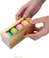 BAKIPACK 25 Macaron Boxes for 4 or 5 Macarons Gold Macaron Gift Boxes?Candy Gift Boxes, Macarons Box with Clear Window (Interior Measurement 4.8" x 1.8" x 1.8" without Macaron inside)