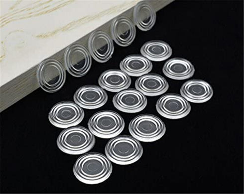 Clear Glass Table Top Bumpers,Soft Material,to Control The Movement of Glass Table Top. Plastic Bumper for Table Glass Top,Rubber Bumper Pads,Glass Table Top Suction Pad.50 Count.