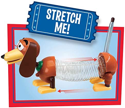 Disney and Pixar Toy Story Slinky Dog Jr Pull Toy, Toys for 3 Year Old Girls and Boys, by Just Play