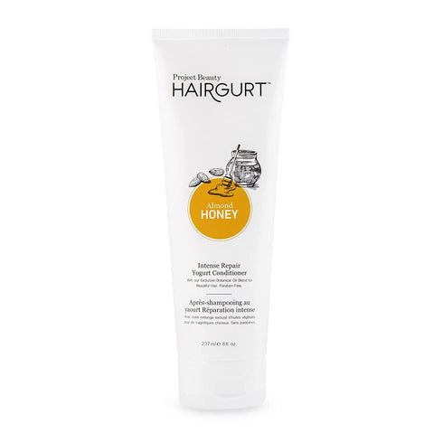 Hairgurt Intense Repair Yogurt Deep Conditioner - Almond-Honey - Natural Hair Care, Hair Products for Dry, Damaged, Frizzy Hair & Hair Growth - 237 ml / 8 oz