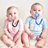 Pacifier Clip for Boys - 4 Pcs Pacifier Holder Leash for Girls, Soft Braided Pacifier Clips 100% Handmade Fits All Pacifiers, Modern Unisex Binky Holder(Green/Jewel Blue/Navy Blue/Gray)