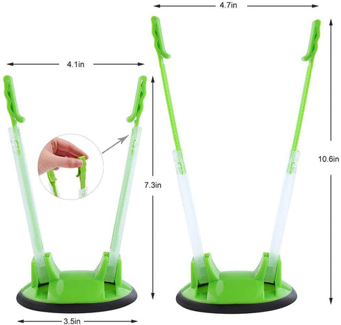 Baggy Rack Holder For Food Prep Bag/plastic Freezer Bag/Ziplock Bag Holder Stand, Meal Planning/prep Bag Holders,4 Pack/4pcs