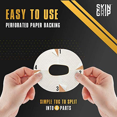 Skin Grip Adhesive Patches for Dexcom G6 CGM (20-Pack), Waterproof & Sweatproof for 10-14 Days, Pre-Cut Adhesive Tape, Continuous Glucose Monitor Protection (Tan)