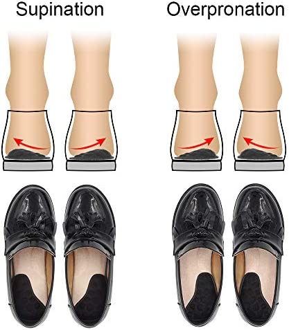 Dr. Foot's Supination & Over-Pronation Corrective Shoe Inserts, Medial & Lateral Heel Wedge Insoles for Foot Alignment, Knee Pain, Bow Legs, Osteoarthritis - 3 Pairs (Black)