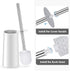 Toilet Brush and Holder, Toilet Bowl Brush with Stainless Steel Handle Durable Bristles Hidden Toilet Scrubber for Toilet Cleaning