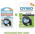 DYMO - SAN91331 91331 LetraTag Labeling Tape for LetraTag Label Makers, Black Print on White Plastic Tape, 1/2'' W x 13' L, 1 Roll