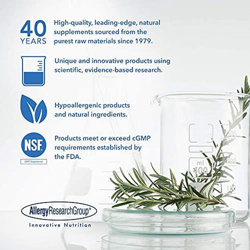 Allergy Research Group - Ox Bile 125 mg - Fat Digestion, Liver/Metabolic/GI Support - 180 Vegicaps
