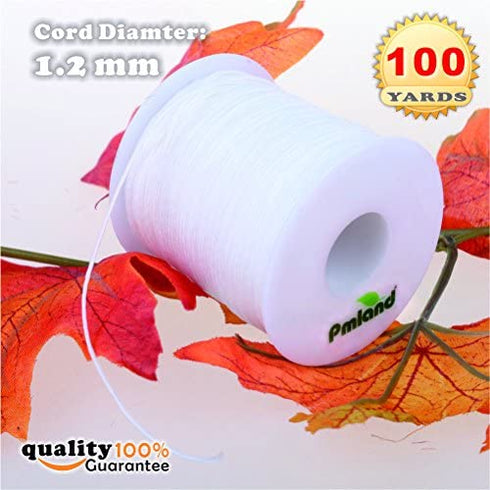 PMLAND 1 X Roll of 100 Yards Lift Shade Cord 1.2 mm - White
