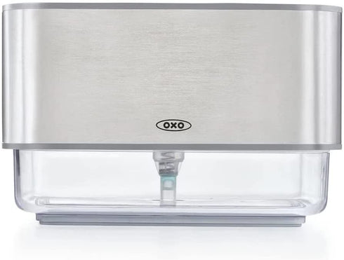 OXO Good Grips Stainless Steel Soap Dispensing Sponge Holder - Clear, One Size