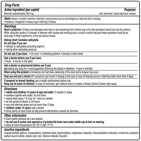 Kaopectate Multi-Symptom Anti-Diarrheal& Upset Stomach Reliever, 42 Caplets