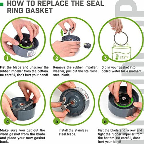 Gasket Replacement Rubber Ring Seal Rings Gaskets Part for Nutribullet Replacement Parts Accessories Blender 900 Series 600W and 900W