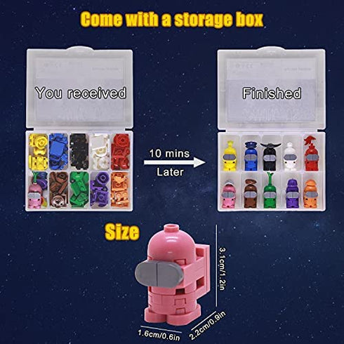 Space Kill Game Figures Toys Imposter Building Blocks AllAmong Space Kill Game Characters Model Gifts for Game Fans Werewolf Kill Toys (147 Pieces)