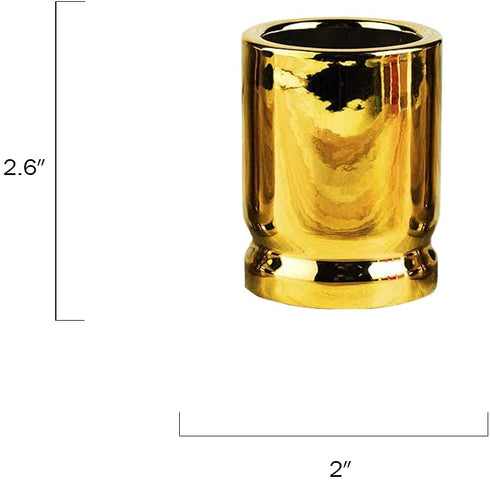 50 Caliber Bullet Shot Glasses Set - Set of 4 - Each holds 2 Ounces - Tactical Bullet Casings Shot Glasses by The Wine Savant