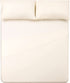 Marsail Queen Size Sheets Set 4pcs Extra Soft Cooling Bed Sheets Fine Brushed Microfiber Polyester Luxury Bedding Sheets Up to 16" Deep Pocket Cream