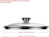 Cook N Home Tempered Glass Lid, 12"/30cm, Clear