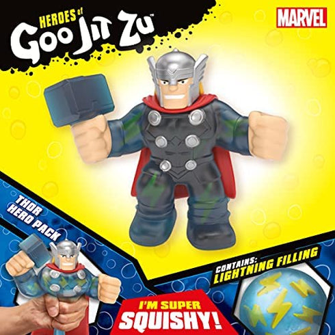 Heroes of Goo Jit Zu Licensed Marvel S3 Hero Pack - Thor, Multicolor (Model: 41202)