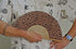 Hand Fan Bamboo Leopard Printed Folding Fan Cotton For Party Wedding Gift with Fan Cover