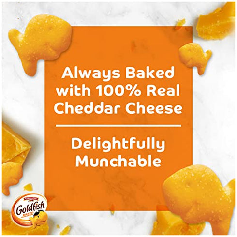 Goldfish Cheddar Crackers, Snack Pack, 1 oz, 20 CT Multi-Pack Box