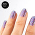 Sensationail Gel Nail Polish, “Cheers to 10 Years” Clear with Purple Glitter For up to 2 Weeks of Dazzling Color, LED Nail Lamp Required, Long-Lasting Finish, No Dry Time, 0.25 Fl Oz
