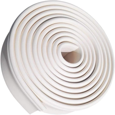 Vosarea Home Decoration Modelling Crown Mouldings Trim Flexible Molding Ceiling Border Line Interior Decoration Wall Edge Protector, Off White, Length 5M/196.85Inch, Width 3cm/1.18Inch