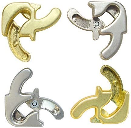 Bepuzzled Hanayama Cast Metal Brain Teaser Puzzle (Level 6) Green