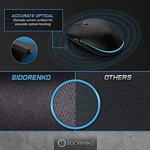 Gaming Computer Mouse Pad with Non-Slip Rubber Base, Premium-Textured and Waterproof Mousepad Laptop, Office & Home-Jack Skellington