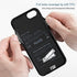 Wireless Battery Case for iPhone SE2 SE 2020 8 7 6s 6 Portable 3200mAh Rechargeable Protective Qi Charging Case Extended Battery Pack Charger Case Black New Version