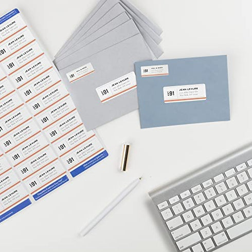 Avery Easy Peel Printable Address Labels with Sure Feed, 1" x 2-5/8", White, 750 Blank Mailing Labels (05260)
