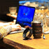 Camera Lens Coffee Mug,Comes with a Musical Note Spoon,Novelty Stainless Steel Camera Lens Mugs for Music Lover Photographer Filmmaker,by POXIWIN