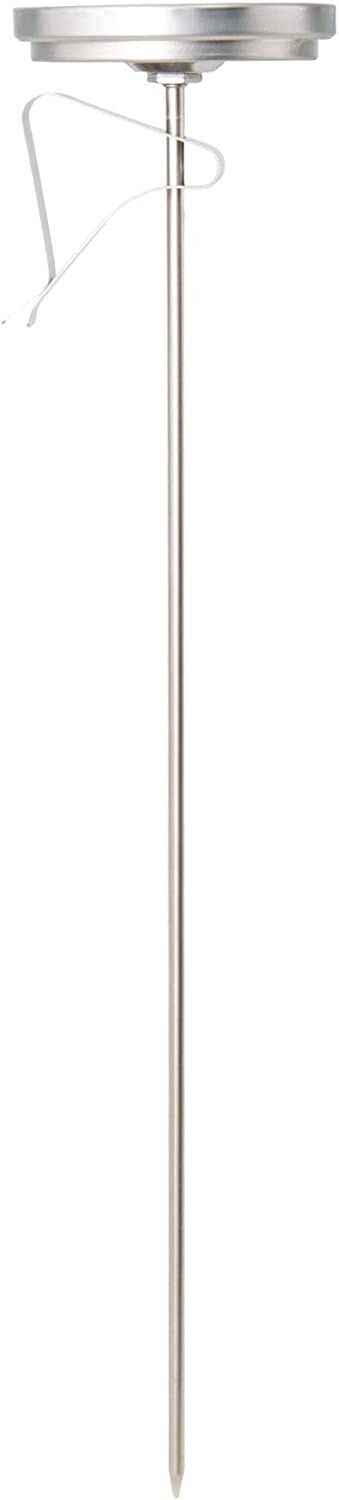Escali AHC2 NSF Certified Candy/Deep Fry/Confection Thermometer with Extra Dial, 12" Probe, Silver