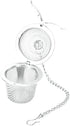 Tea Ball Infuser Stainless Steel Tea Strainer Mesh Ball Herbal Spice Filter Soup Infuser with Chain(L)