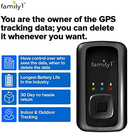 Family1st GPS Tracker for Vehicles Car Automobiles Trucks and Kids with Real time Tracking App Discreet Tracking Device for Cars Anti-Theft. Subscription Required