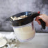 4-Cup Gravy Fat Separator Oil Separator With Bottom Release - Healthier Gravy, Soup, Easy Press Button Release Dispenser Oil Separator with Strainer