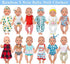 Ecore Fun Random 5 Sets 14-16 Inch Baby Doll Clothes Dresses Outfits Pjs for 43cm New Born Baby Dolls, 15 Inch Baby Doll, 18 Inch Girl Doll