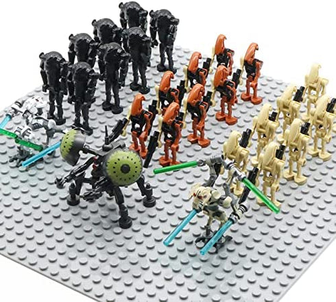 strawjoy Battle Droids 27 Pack Building Sets, Space Wars Clone Army Collectible Action Figure Toys Gifts Packing Box 180 PCS