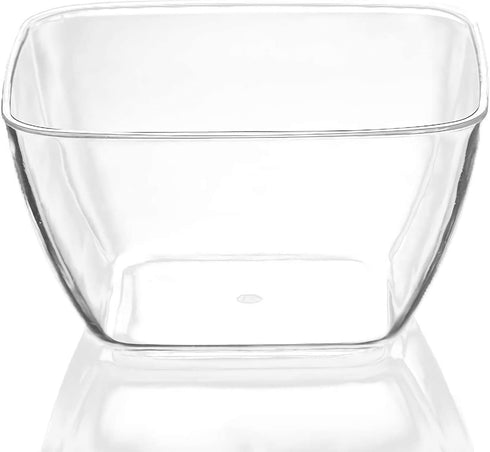 Kingrol 100 Ct Mini Dessert Cups with Spoons, 2 Ounces Disposable Bowls for Mousse, Puddings, Appetizers, Entrees, Sundaes