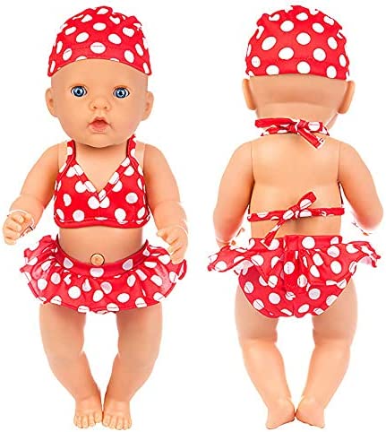 ZITA ELEMENT 10 Items 14-16 Inch Baby Doll Clothes Dresses Jumpsuit Swimsuit for 15 Inch Baby Doll, 18 Inch Girl Doll and 43cm Baby Dolls Clothes Outfits