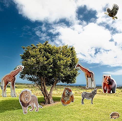 Creammuffin Stickers Party Supplies Kits for Toddlers, Children 3D Puffy Animal Stickers Tiger Sticker- Over 180 Stickers (Real Animal)