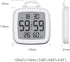 BALDR Digital Shower Clock with Timer | Waterproof Design, Perfect for The Bathroom - Displays Time, Temperature, and Humidity(White)